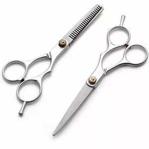 6” PROFESSIONAL HAIR CUTTING & THINNING SCISSORS SHEARS HAIRDRESSING SET - Picture 1 of 3