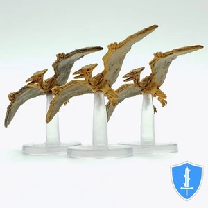 Pteranodon x3 - Sand & Stein #13 D&D Icons of the Realms Dinosaurier Miniatur - Bild 1 von 1