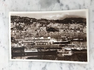 VECCHIA CARTOLINA GENOVA PANORAMA DAL MARE OLD POSTCARD - Picture 1 of 2