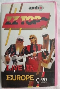 ZZ TOP-Live In Europe (Thailand cassette, Import, 22 Tracks, EXTREMELY RARE) - Picture 1 of 7