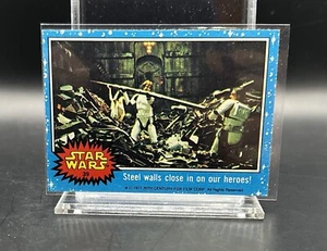 1977 Topps Star Wars #39 Steel Walls Close in on Heroes Luke Han Solo Leia Jedi - Picture 1 of 2