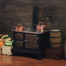 1pc Dollhouse Miniature1:12 Retro Stove Cabinet Funiture Kitchen Cook Decoration
