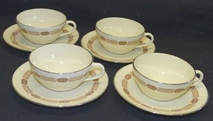 Juego de 4 tazas y platillos Lenox EE. UU. Shalimar - Imagen 1 de 5