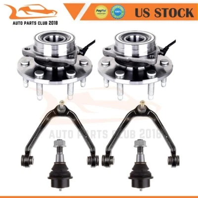Fit For 2001-2006 Chevrolet Tahoe 6x Front Upper Control Arm Wheel Hub Bearing Foto 1 de 4