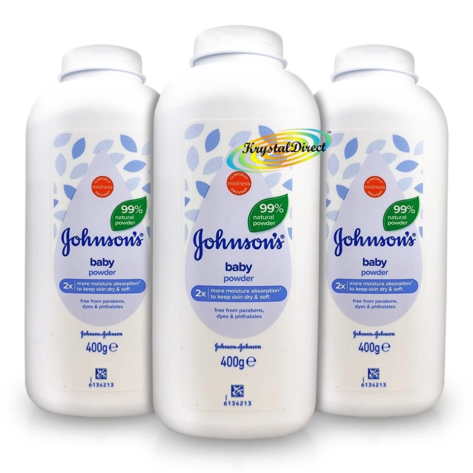 3x Johnsons Babypuder natürliche Maisstärke 400g - Bild 1 von 1
