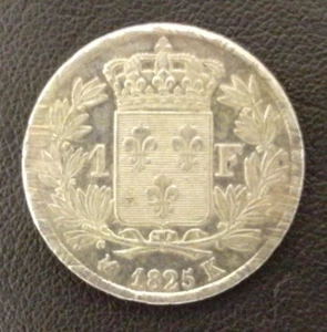 France Charles X 1 FRANC 1825 K Bordeaux - Picture 1 of 2