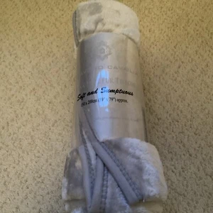 Mink Faux Fur Throw In Silver - Picture 1 of 4