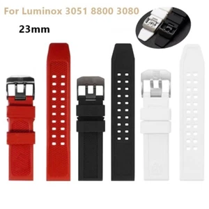 Silicone Watch Straps For Luminox 23mm Military 3080 3050 Watchband Men Women - Picture 1 of 17