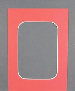 5 Pack 5x7 Picture Mats White Core Acid Free 3¼ x 4⅝ Custom Cut Rounded Corners - Picture 1 of 1