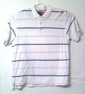 Polo uomo IZOD TAGLIA XL bianca con nero e beige - Foto 1 di 5