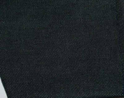 by the yard dark blue denim 5% stretch Fabric 50"  medium heavy weight cotton - Image 1 of 3