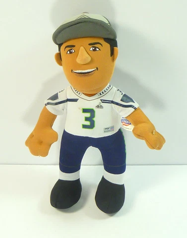 Seattle Seahawks Wilson # 3 NFL Super Bowl XLVIII Champions Plush Stuffed Toy Cover