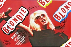 Blondie handsigniertes Gig Poster Bethlehem PA. Sands Casino 7.10.2015 selten - Bild 1 von 4