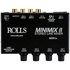 Rolls MX51s Mini-Mix II 4-kanałowy mikser z wyjściem słuchawkowym