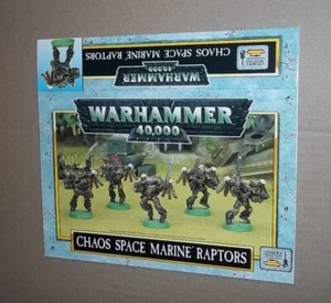 Warhammer 40k Chaos Space Marine Raptors Squad Empty Box - Picture 1 of 2