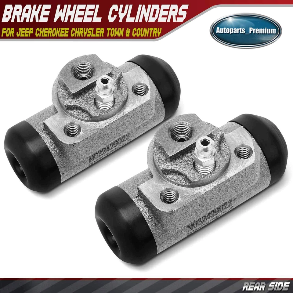 Cilindro de rueda de freno trasero 2 piezas para Jeep XJ Cherokee TJ Chrysler Town & Country Foto 1 de 4