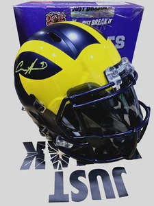Aidan Hutchinson Signed Michigan Wolverines F/S Rep Speed Helmet w Visor COA - Picture 1 of 6