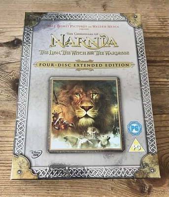 CHRONICLES OF NARNIA LION WITCH & THE WARDROBE 4 Disc Extended Ed. Sealed UK DVD - Image 1 of 4