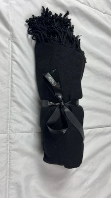 Bijoux Terner Black Pashmina Shawl Scarf Wrap Fringe, NEW WITH TAGS - Image 1 of 3