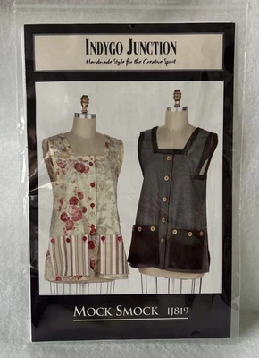 NEW 2008 Indygo Junction Mock Smock Sewing Pattern IJ819 Crafting - Image 1 of 3