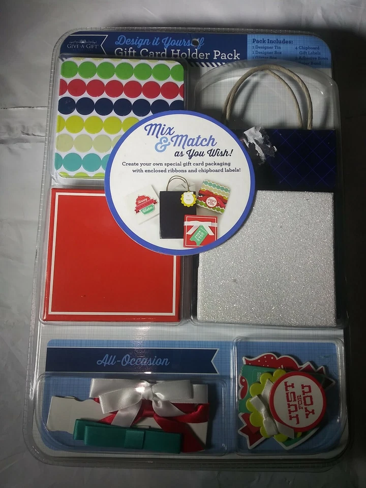 Offray Design It Yourself Gift Card Holder Pack All Occasion