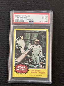1977 Star Wars Series 3 Luke And The Princess...Trapped! PSA 6 Card #170 - Picture 1 of 5