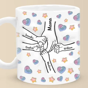 Holding Mama’s Love Forever, Printed Mug, Mother's Day Gift For Mom, Grandma - Picture 1 of 4