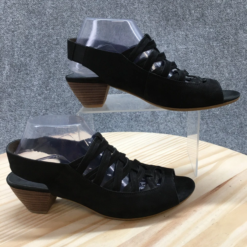 Sandalias Paul Green para mujer US9 para mujer 6,5 Mattie informales punta abierta con tira trasera negras Foto 1 de 4