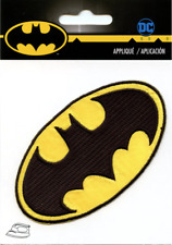 SIMPLICITY IRON ON Applique Batman Logo 4"W X 2-1/4"H Super Detailed!