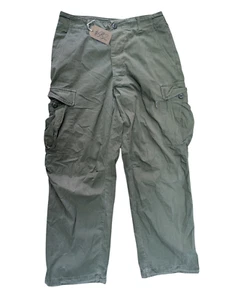 Genuine US Army OD Green Vintage OG 107 M65 Combat Trousers Medium Short #682 - Picture 1 of 7