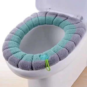 Warmer Toilettensitzbezug WC Sitz Bezug waschbar gestrickt universal - Bild 1 von 2
