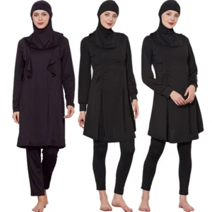 Modest Burkini Islamic Muslim Women Full Cover Swimwear Dubai Hijab Swimsuit Set - Imagen 1 de 32