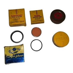 Vintage Kodak, Argus Camera Misc. Accessories, Filters, Adapter Ring, Lens - Picture 1 of 10