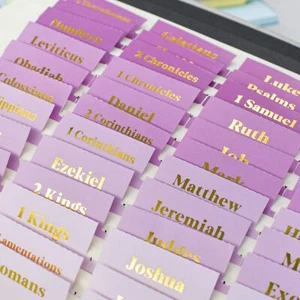 Bible Tabs for Women Bible Journaling Supplies Large Print 96 Tabs in Total f... - Picture 1 of 7