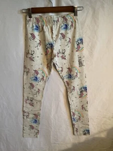 Osh Kosh Leggings Girls size 12 Gray Unicorns Stars Rainbows pull on NEW - Picture 1 of 6
