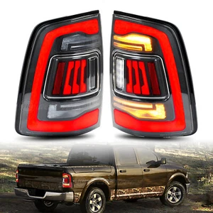 LED Clear Tail Lights For 2009-2018 Dodge Ram 1500 2500 3500 Animation Rear Lamp - Picture 1 of 18