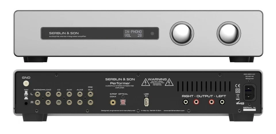 SERBLIN & SON PERFORMER AMPLIFICATORE INTEGRATO CLASSE AB - Immagine 1 di 2