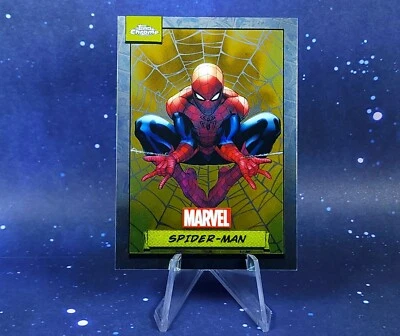 Tarjeta cromada Spider Man 2024 Topps Marvel #1 base cromada lanzamiento limitado no holográfica Foto 1 de 4
