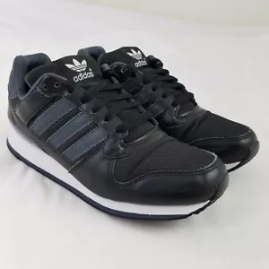 Adidas ZXZ Classic Herren Größe 8,5 Die Marke mit den 3 Streifen Schwarz Leder - Bild 1 von 11