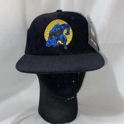 Gorra Huf X Marvel Pantera Negra Sombrero Snapback Pana Negra Nueva con Etiquetas Foto 1 de 4