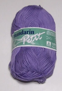 Lot of 10 balls Sandnes MANDARIN PETIT 100% cotton fingering yarn #5314 PURPLE - Picture 1 of 1