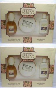 DANA FRENCH VANILLA EDP SPRAY, DUSTING POWDER & MOISTURIZER GIFT SET (LOT OF 2) - Picture 1 of 3
