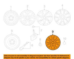 MAZDA OEM 10-13 3 Wheels-Wheel Cover BBM237170 - Picture 1 of 2