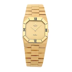 Rolex Cellini 4350 18k solid gold mens watch - Picture 1 of 10