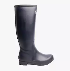 Barbour ABBEY Womens  Rubber Casual Pull-On  Boots Navy - Picture 1 of 5