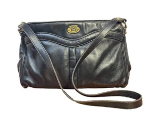 Vintage Etienne Aigner Shoulder Bag Purse Handbag Classic Soft Leather Black - Picture 1 of 19