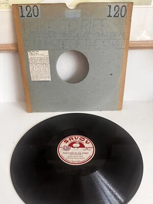 I Like To Riff King Cole Trio With Lee Young 78RPM 10”Shellac UK Savoy 1946 - Image 1 of 4