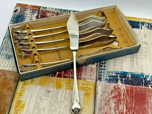 Set of 6 Vintage Sheffield Silver Plated A1 Superior Quality Dinner Knives Boxed - Picture 1 of 11