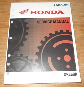 HONDA XR250R MECHANICS REPAIR MANUAL BOOK 1986-1995, 61KT109 - Picture 1 of 2