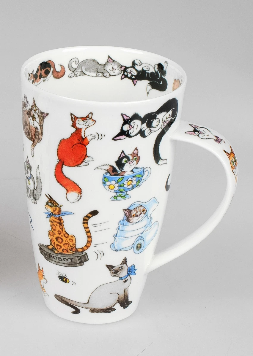 DUNOON Henley Becher Wayside – 600 Ml, Fine Bone China, Mit Blumen-Design